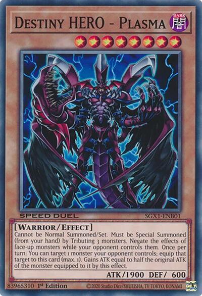 Destiny HERO - Plasma (SGX1-ENB01) [Speed Duel GX: Duel Academy Box]