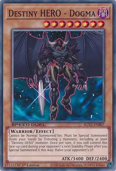 Destiny HERO - Dogma (SGX1-ENB07) [Speed Duel GX: Duel Academy Box]