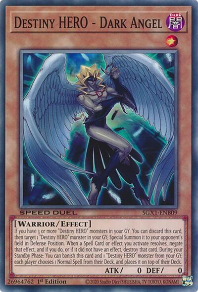 Destiny HERO - Dark Angel (SGX1-ENB09) [Speed Duel GX: Duel Academy Box]