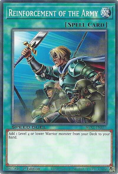 Reinforcement of the Army (B) (SGX1-ENB11) [Speed Duel GX: Duel Academy Box]