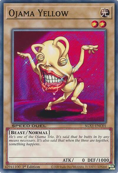 Ojama Yellow (SGX1-ENC01) [Speed Duel GX: Duel Academy Box]
