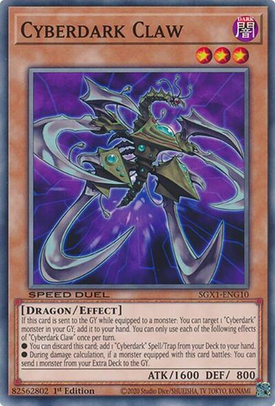 Cyberdark Claw (SGX1-ENG10) [Speed Duel GX: Duel Academy Box]
