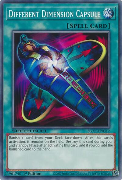 Different Dimension Capsule (SGX1-ENG12) [Speed Duel GX: Duel Academy Box]