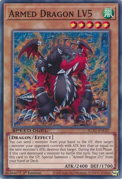 Armed Dragon LV5 (SGX1-ENC07) [Speed Duel GX: Duel Academy Box]