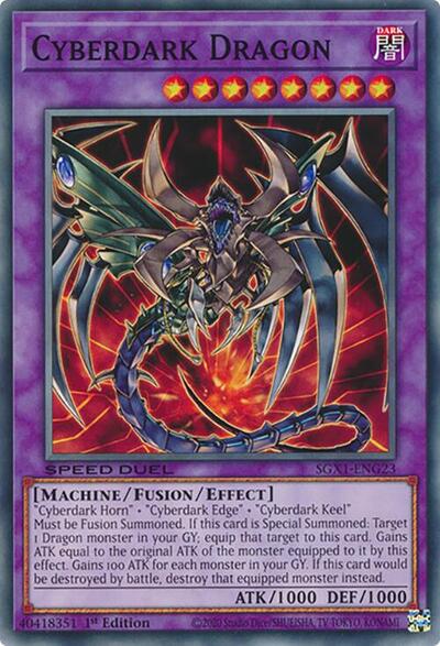 Cyberdark Dragon (SGX1-ENG23) [Speed Duel GX: Duel Academy Box]