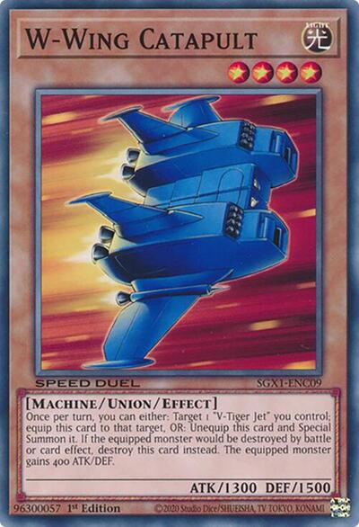W-Wing Catapult (SGX1-ENC09) [Speed Duel GX: Duel Academy Box]