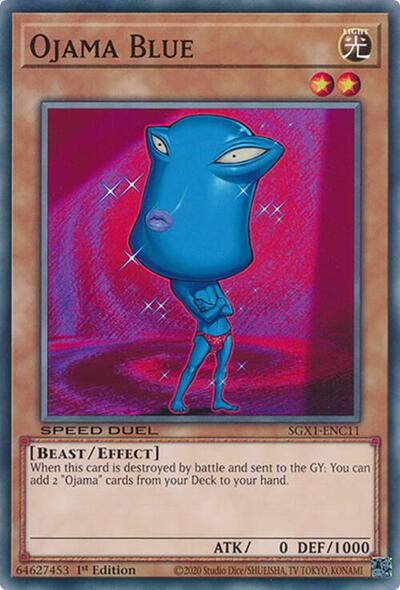 Ojama Blue (SGX1-ENC11) [Speed Duel GX: Duel Academy Box]