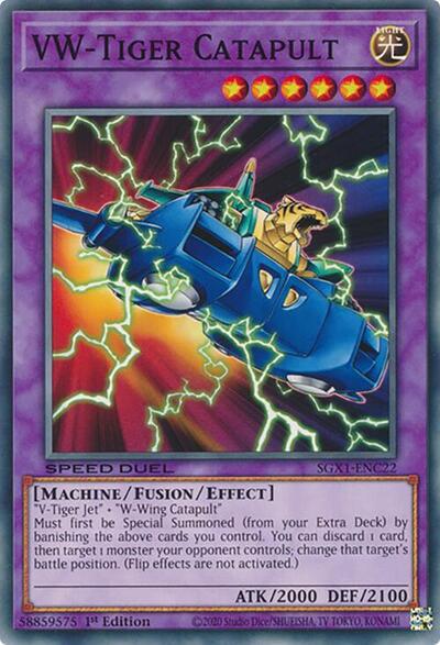 VW-Tiger Catapult (SGX1-ENC22) [Speed Duel GX: Duel Academy Box]