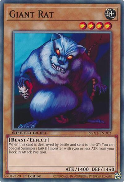 Giant Rat (SGX1-END03) [Speed Duel GX: Duel Academy Box]