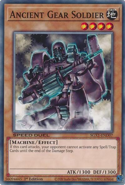 Ancient Gear Soldier (SGX1-END07) [Speed Duel GX: Duel Academy Box]