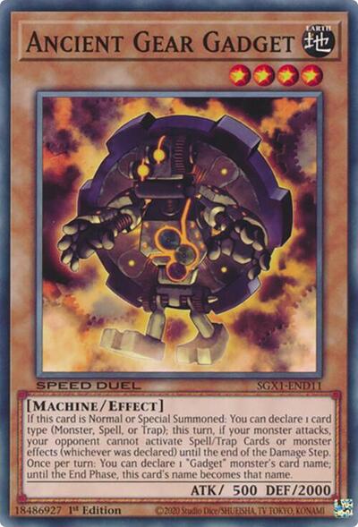 Ancient Gear Gadget (SGX1-END11) [Speed Duel GX: Duel Academy Box]