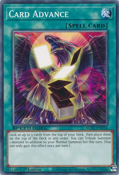 Card Advance (SGX1-END16) [Speed Duel GX: Duel Academy Box]