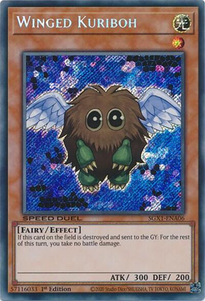 Winged Kuriboh (Secret Rare) (SGX1-ENA06) [Speed Duel GX: Duel Academy Box]