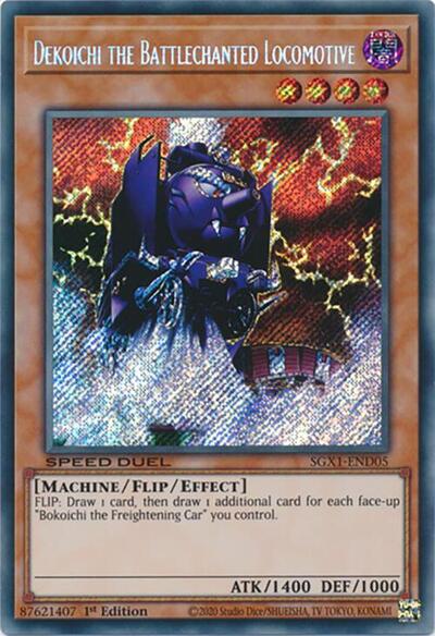 Dekoichi the Battlechanted Locomotive (Secret Rare) (SGX1-END05) [Speed Duel GX: Duel Academy Box]