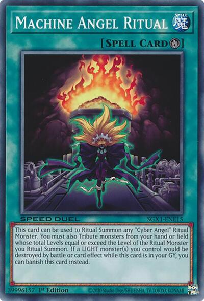 Machine Angel Ritual (SGX1-ENE15) [Speed Duel GX: Duel Academy Box]