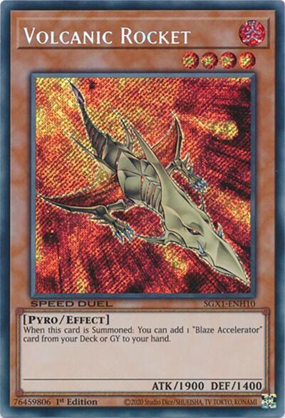 Volcanic Rocket (Secret Rare) (SGX1-ENH10) [Speed Duel GX: Duel Academy Box]