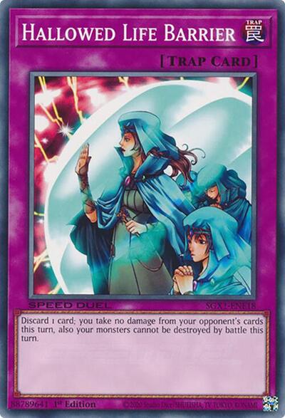 Hallowed Life Barrier (SGX1-ENE18) [Speed Duel GX: Duel Academy Box]