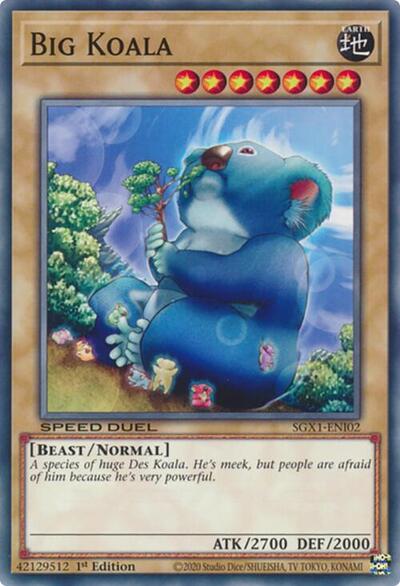 Big Koala (SGX1-ENI02) [Speed Duel GX: Duel Academy Box]