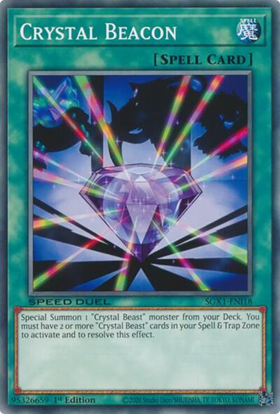 Crystal Beacon (SGX1-ENI18) [Speed Duel GX: Duel Academy Box]