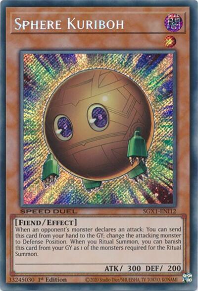 Sphere Kuriboh (Secret Rare) (SGX1-ENI12) [Speed Duel GX: Duel Academy Box]