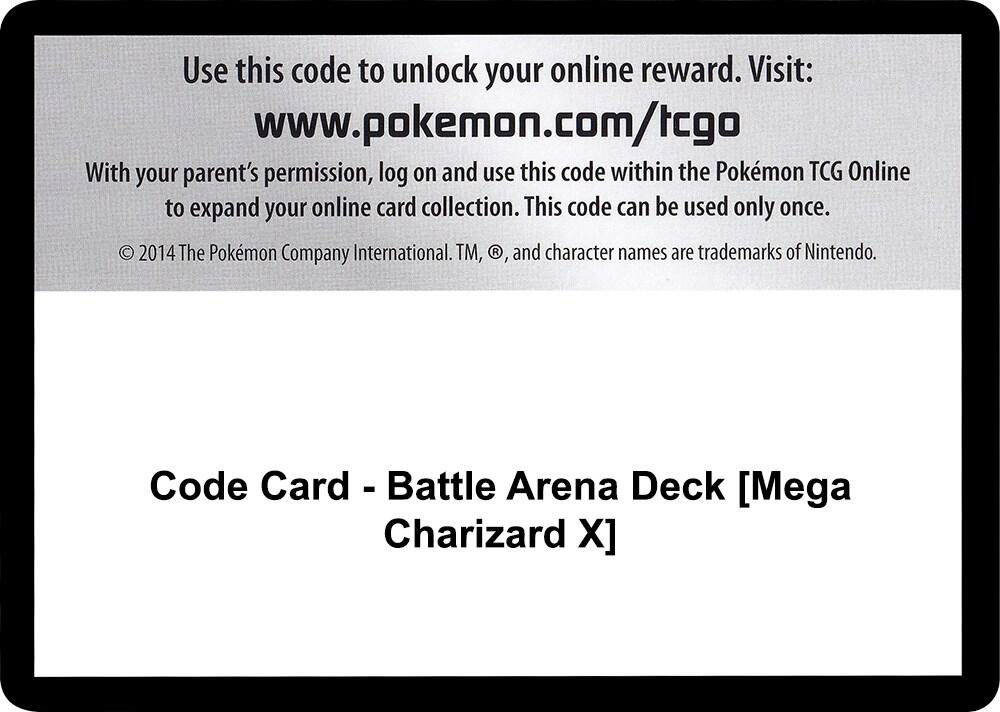 Code Card - Battle Arena Deck [Mega Charizard X] [SM - Celestial Storm]