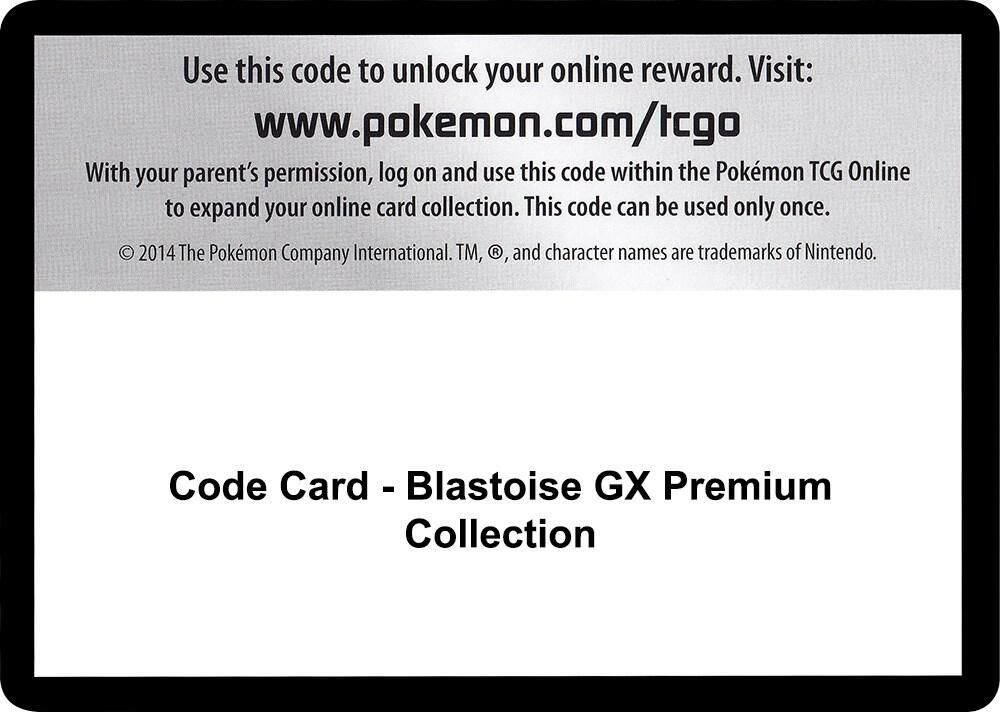 Code Card - Blastoise GX Premium Collection [SM - Unbroken Bonds]