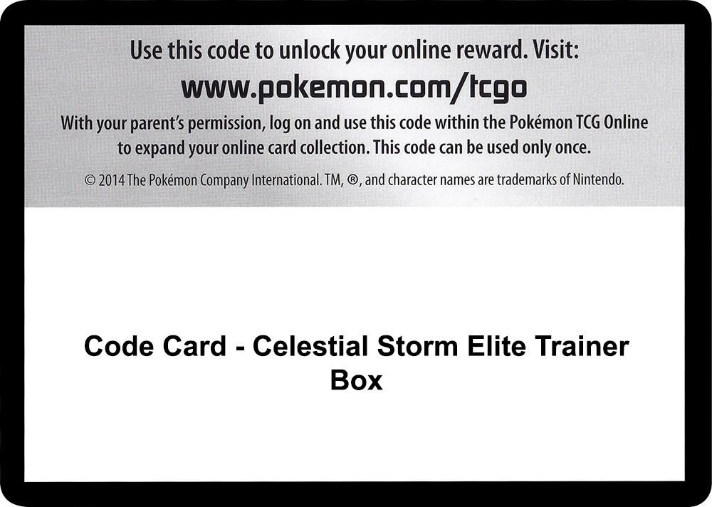 Code Card - Celestial Storm Elite Trainer Box [SM - Celestial Storm]