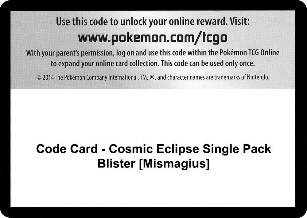 Code Card - Cosmic Eclipse Single Pack Blister [Mismagius] [SM - Cosmic Eclipse]