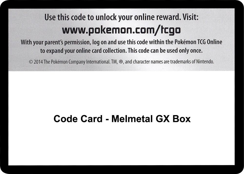 Code Card - Melmetal GX Box [SM - Team Up]