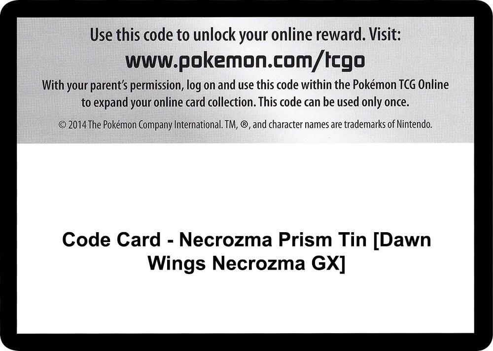 Code Card - Necrozma Prism Tin [Dawn Wings Necrozma GX] [SM - Ultra Prism]