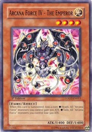 Arcana Force IV - The Emperor (LODT-EN011) - Light of Destruction 1st Edition