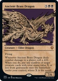 Ancient Brass Dragon (Showcase) (389) [Commander Legends: Battle for Baldur's Gate]