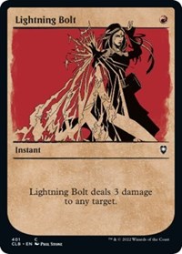 Lightning Bolt (Showcase) (401) [Commander Legends: Battle for Baldur's Gate]