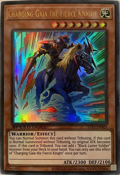 Charging Gaia the Fierce Knight (STP3-EN003) [Speed Duel: Tournament Pack 3]