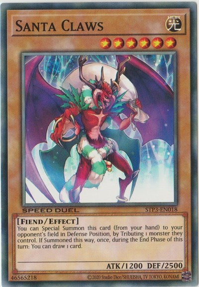 Santa Claws (STP3-EN018) [Speed Duel: Tournament Pack 3]