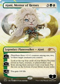 Ajani, Mentor of Heroes (Borderless) (397) [Secret Lair Drop Series]