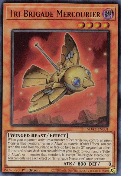 Tri-Brigade Mercourier (SDAZ-EN001) [Structure Deck: Albaz Strike]