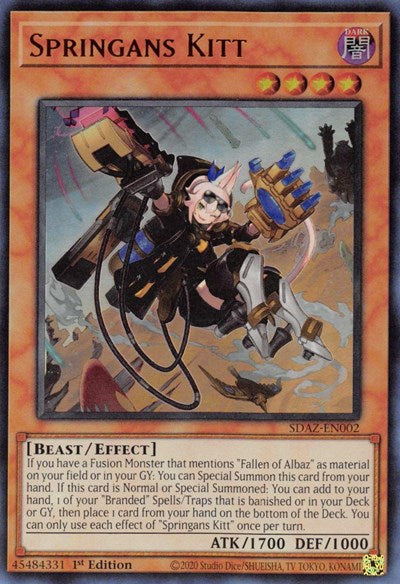 Springans Kitt (SDAZ-EN002) [Structure Deck: Albaz Strike]