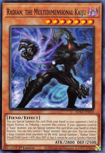Radian, the Multidimensional Kaiju (SDAZ-EN010) [Structure Deck: Albaz Strike]
