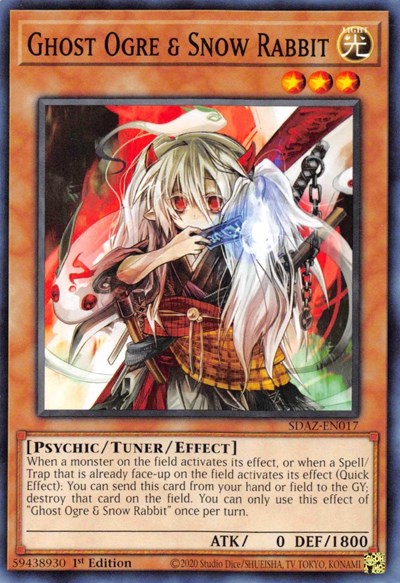Ghost Ogre & Snow Rabbit (SDAZ-EN017) [Structure Deck: Albaz Strike]