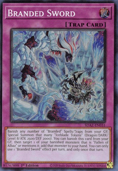 Branded Sword (SDAZ-EN031) [Structure Deck: Albaz Strike]