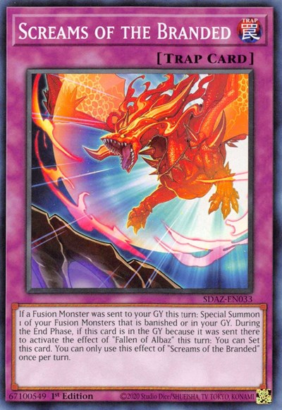 Screams of the Branded (SDAZ-EN033) [Structure Deck: Albaz Strike]