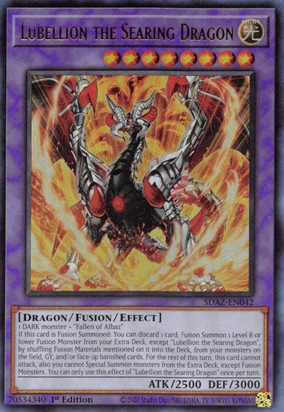 Lubellion the Searing Dragon (SDAZ-EN042) [Structure Deck: Albaz Strike]