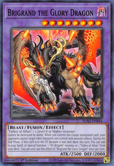 Brigrand the Glory Dragon (SDAZ-EN044) [Structure Deck: Albaz Strike]