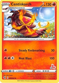 Centiskorch - 049/264 (#15 Cinderace Stamped) (049/264) [Battle Academy 2022]
