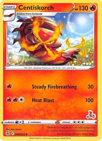 Centiskorch - 049/264 (#51 Cinderace Stamped) (049/264) [Battle Academy 2022]
