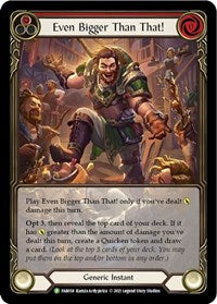 Even Bigger Than That! (Red) - FAB058 (FAB058) [Flesh and Blood: Promo Cards]
