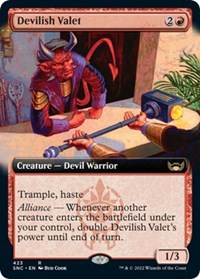 Devilish Valet (Extended Art) (423) [Streets of New Capenna]