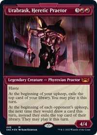 Urabrask, Heretic Praetor (Showcase) (Foil Etched) (446) [Streets of New Capenna]