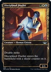 Disciplined Duelist (Gilded Foil) (369) [Streets of New Capenna]